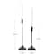Black Metal Slim Minimalistic Candle Holder Set